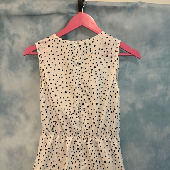 White and black polka dot maxi dress - Picture 7 of 8